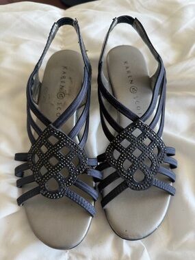 Karen Scott Navy Blue Sandals